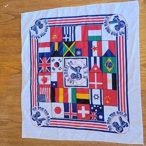 1984 Los Angeles Olympics Vintage Scarf